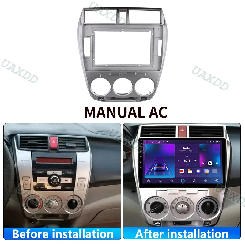 For 2006-2013 HONDA CITY 10.1inch autoradio Android MP5 lecteur Installation cadre unite p