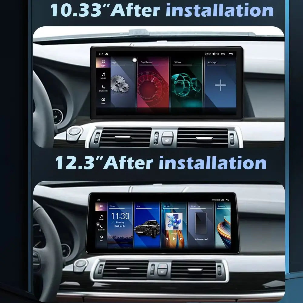 Wireless CarPlay Navigation GPS Android 16 For BMW 5 Series F07 GT 2010-2018 CIC NBT Syste