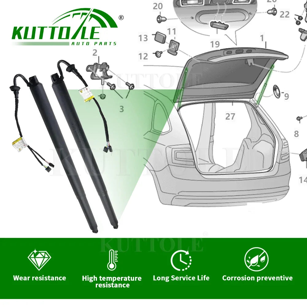 5E9827851F 5E9827852F Rear Electric Lift Tailgate Gas Support Struts for 2012-2020 Skoda O | AUTOKITSHOP