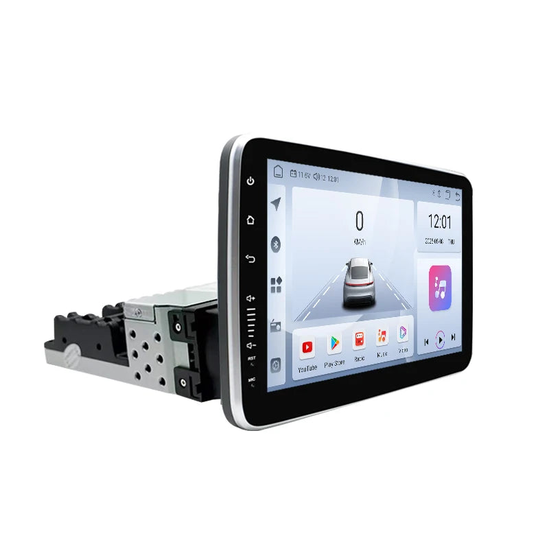 SZLELV 360° Rotation Android 15 Auto 1DIN Universal 9 10 Inch Car Stereo Radio BT WIFI Car