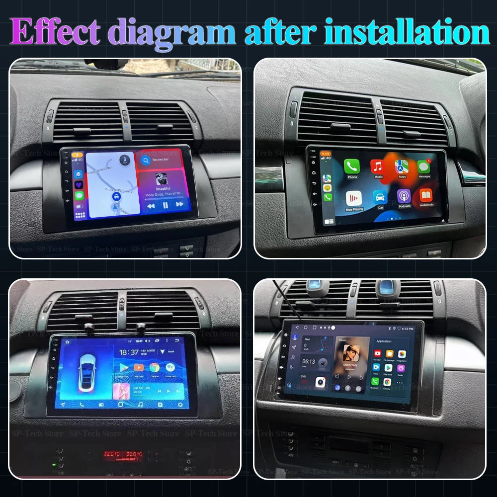 Android 16 For Bmw 5 E39 1995 - 2003 E53 X5 M5 Auto Radio Screen Carplay Car Multimedia Vi | AUTOKITSHOP