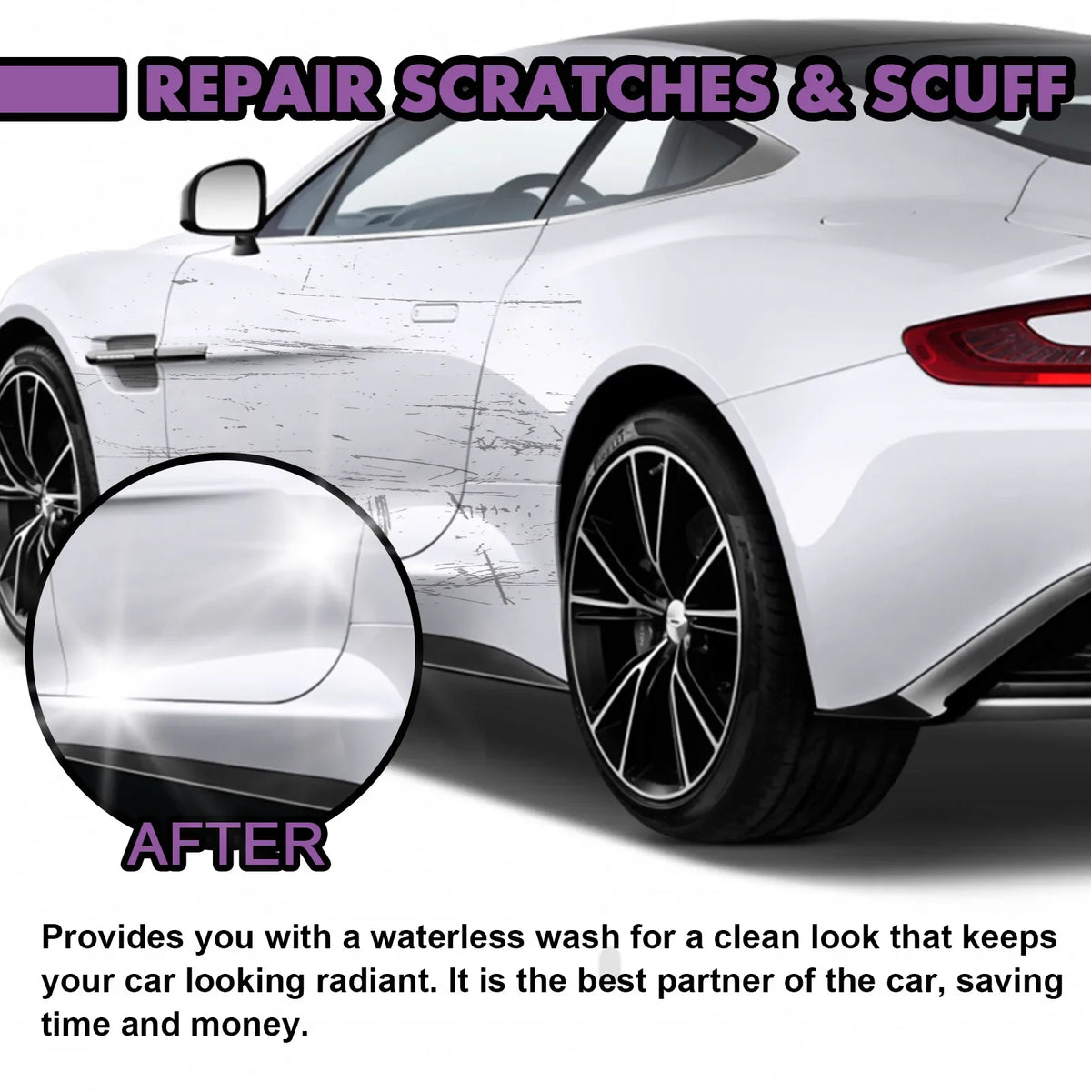 30ml/100ml Car Ceramic Coating Spray 3 in 1 Auto Nano Ceramic Coating Polishing Spraying Wax Car - Automotive LED Light