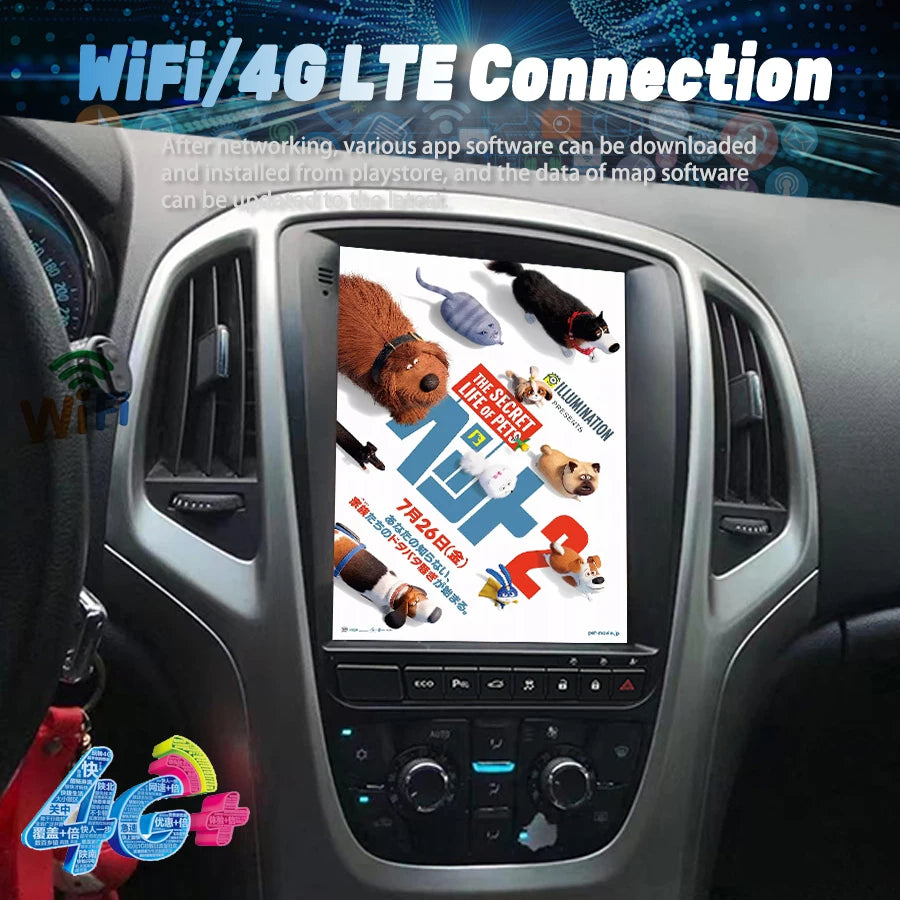 With ECO Button Android 15 Car Radio For Opel Cascada Astra J For Buick Excelle XT 2009-20