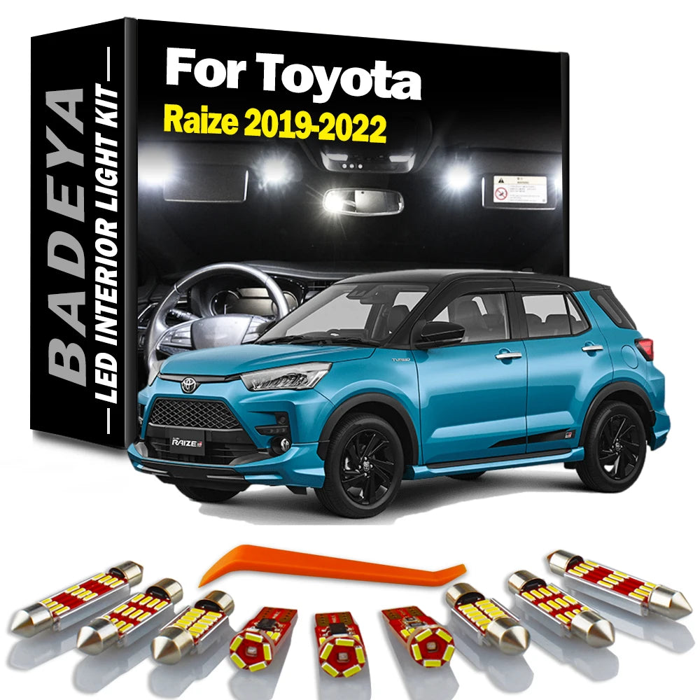 10-Piece LED Interior Light Kit for Toyota - Canbus Error-Free Interior Bulbs