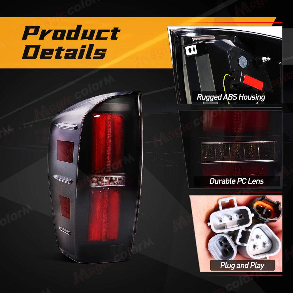 For Toyota Tacoma 2016 2017 2018 2019 2020 2021 2022 2023 Car Tail Lamps Rear Driving Brak | AUTOKITSHOP