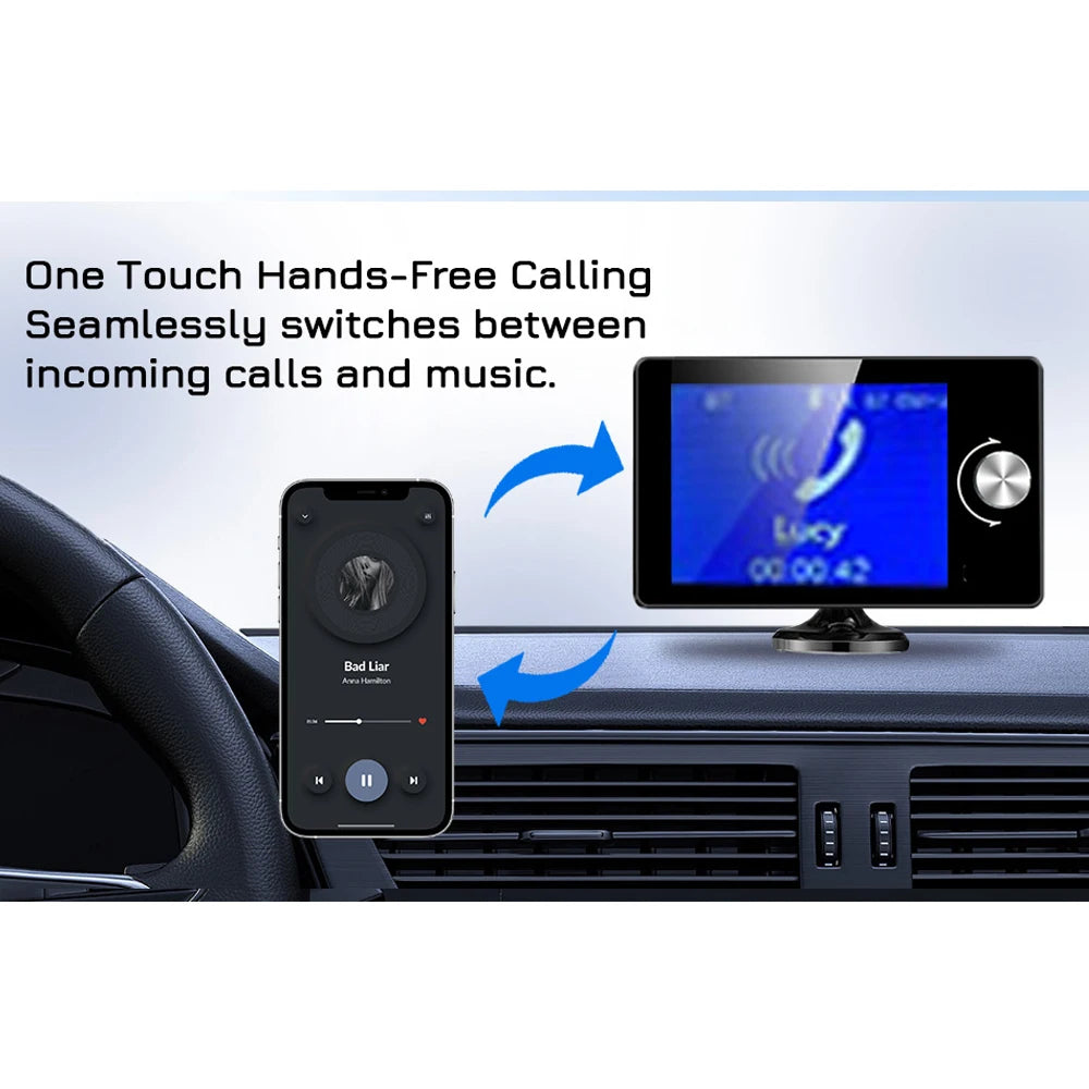 Ezonetronics DAB Radio Receiver In Car with Screen Stereo Sound Digital Signal Antenna Bro