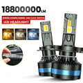 H4 LED H11 9005 HB3 9006 HB4 9012 H7 6000K 4300K 3000K LED Bulb Three Color One-Click Swit