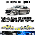 12-Piece LED Interior Light Kit for Honda Accord 10 X MKX MK10 10th Gen 2018- 2021 - Canbus Dome Map Door Trunk Bulbs...