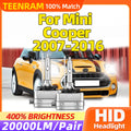 6000K HID Xenon Lamp Bulbs 20000LM Xenon Headlights 6000K Car Headlamp For Mini Cooper 200