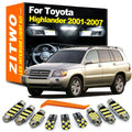 ZITWO 11Pcs LED Bulb Interior Indoor Light Kit For Toyota Highlander Kluger 2001 2002 2003 2004  - Canbus LED Car Light