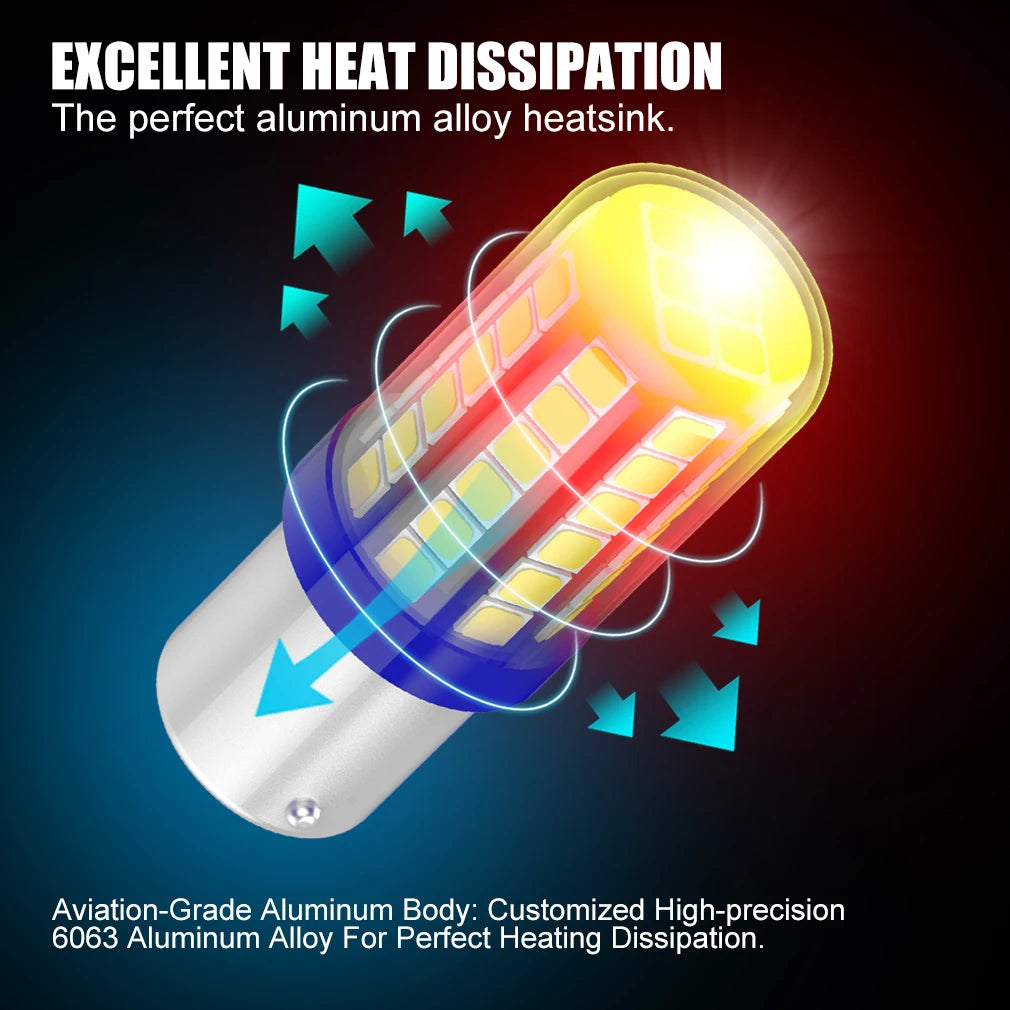 P21W BA15S LED BAU15S PY21W 7440 W21W P21/5W 1157 BAY15D 7443 LED Bulbs Lamp Reverse Turn