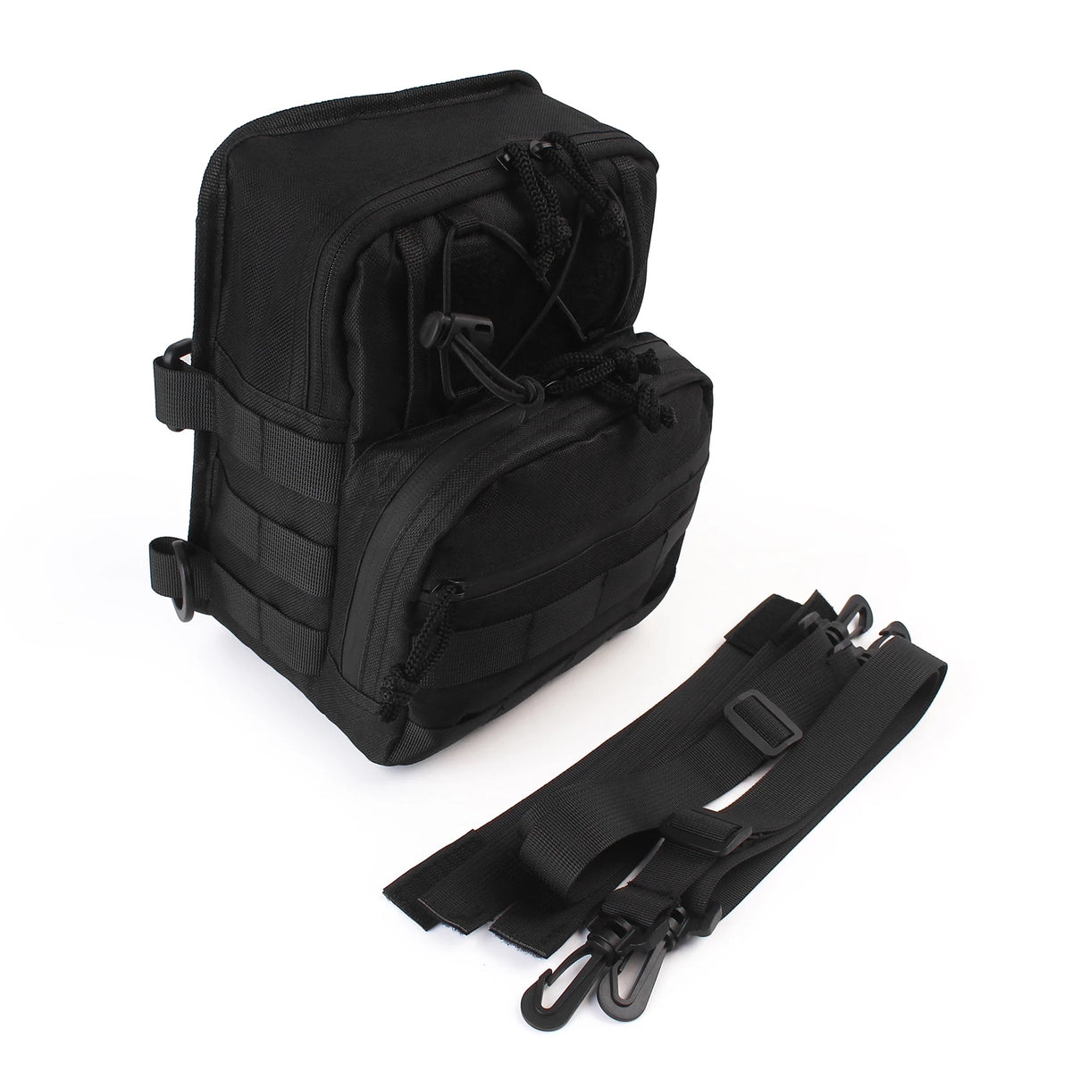 Universal Motorcycle Club Style Utility Molle Traveller Bar Handle T-Bar Bag Handle for Harley D - Automotive LED Light