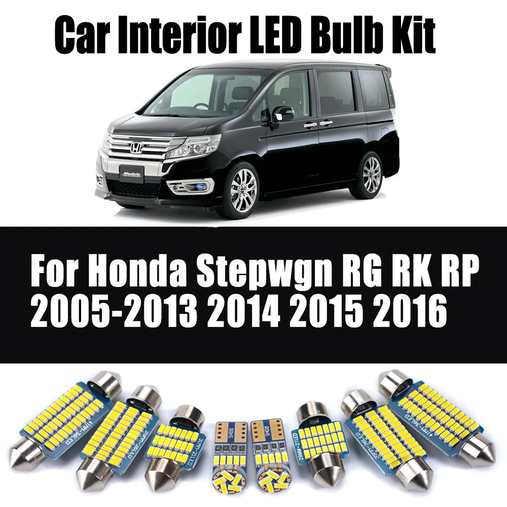 LED Interior Light Kit for Honda Stepwgn RG RK RP 2005-2013 - Canbus Dome Map Door Trunk Bulbs | AUTOKITSHOP