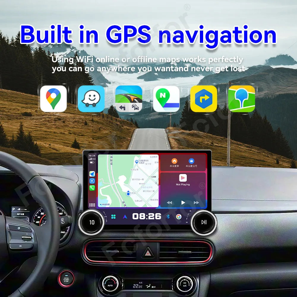 Premium Pro 11.5 Inch Full HD Touch Screen Android 15 Wireless CarPlay GPS Navi Head Unit