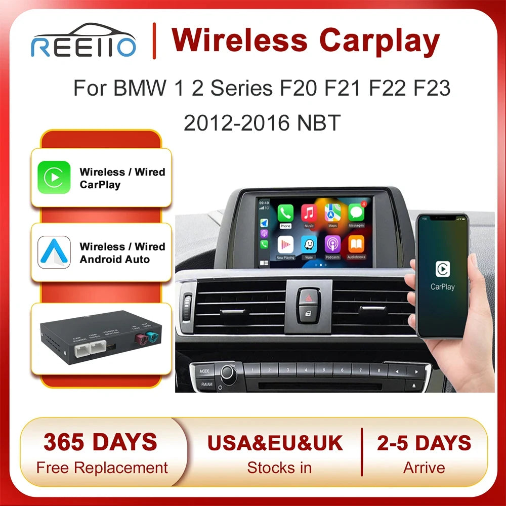 Wireless CarPlay Android Auto for BMW 1 2 3 4 5 Series F20 F21 F30 F31 F32 F33 F34 F35 F10
