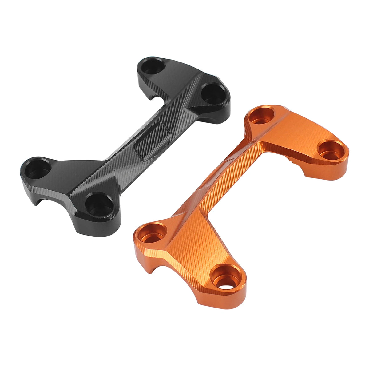 Black/Orange Handlebar Risers Clamp For KTM Duke 125 200 250 390 2006-2015 Universal Motorcycle  - Automotive LED Light