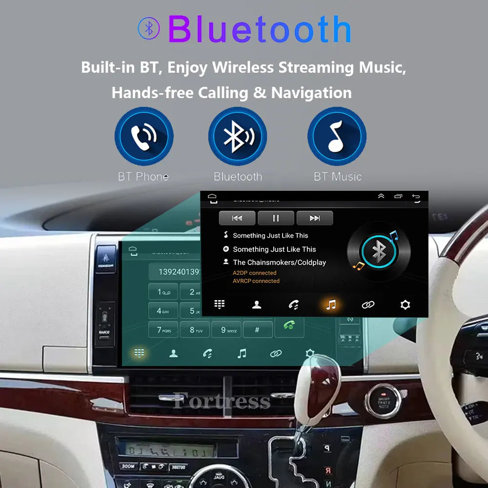 Android 16 Auto Car Radio For Toyota Previa 3 III XR50 Estima 2006 - 2019 Multimedia QLED
