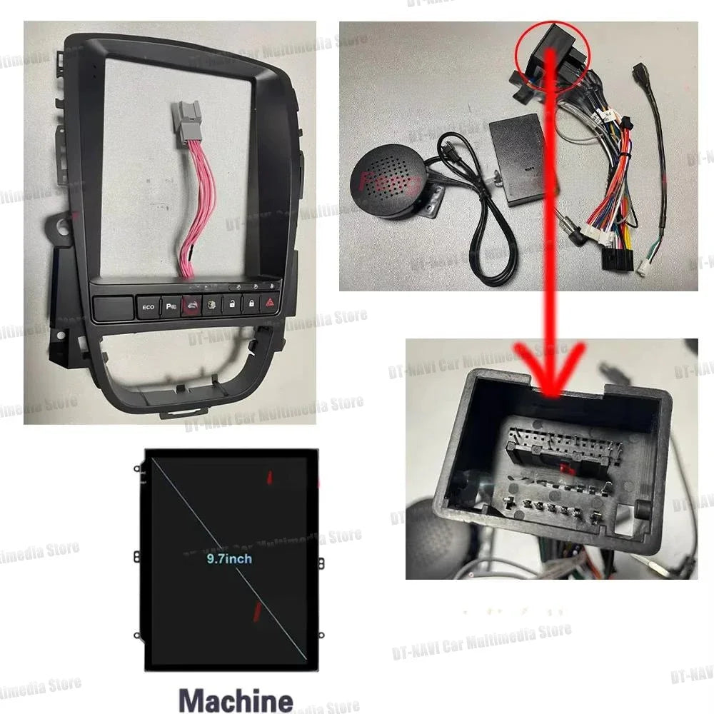 Android 16 For Opel Astra J 2009 - 2015 Car Radio carplay Multimedia Video Player GPS Tesl