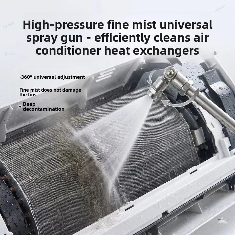 Universal High Pressure Car Wash Gun with 1/4 Quick Plug, Rotating Spray Nozzle Extension Pole f - Automotive LED Light