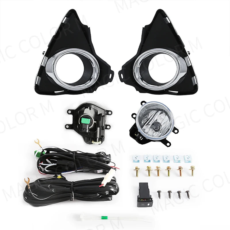 For Toyota Auris 2014 2015 Fog Lights Headlight LED Front Driving Fog Lamp Kit Cover Grill | AUTOKITSHOP