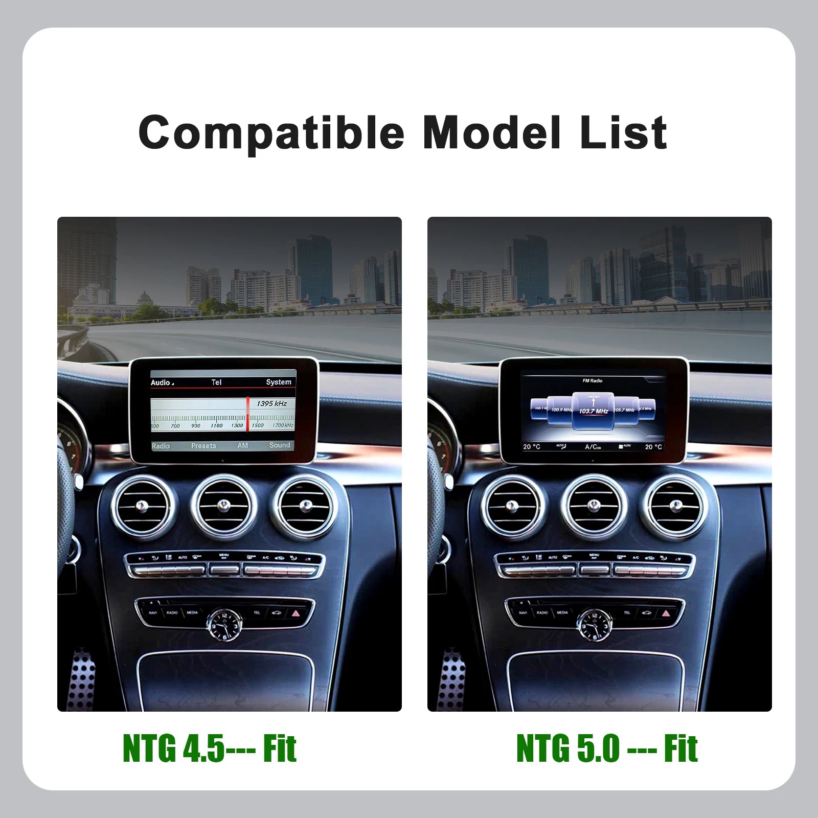 Wireless CarPlay Android Auto for Mercedes Benz A B C E Class GLA CLA CLE W205 W176 C117 W