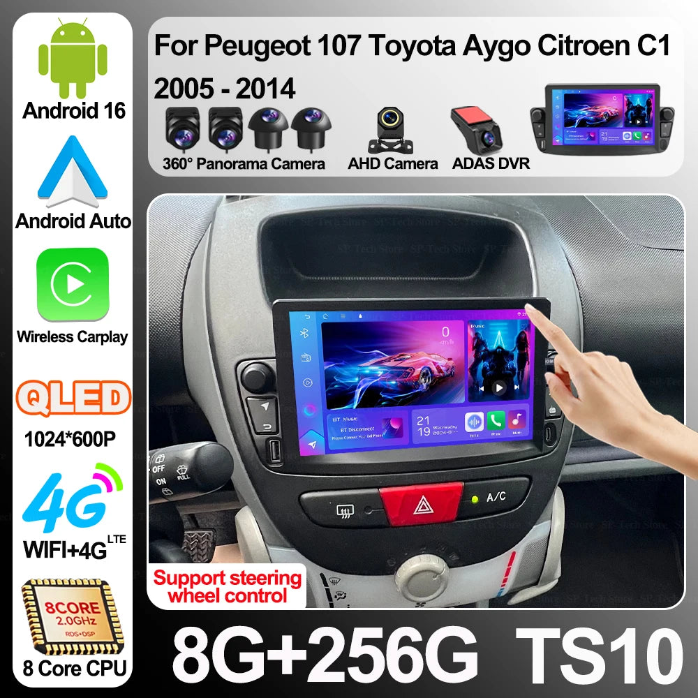 For Peugeot 107 Toyota Aygo Citroen C1 2005 2006 2007 2008 2009 2010 2011 2012 2013 2014 C | AUTOKITSHOP