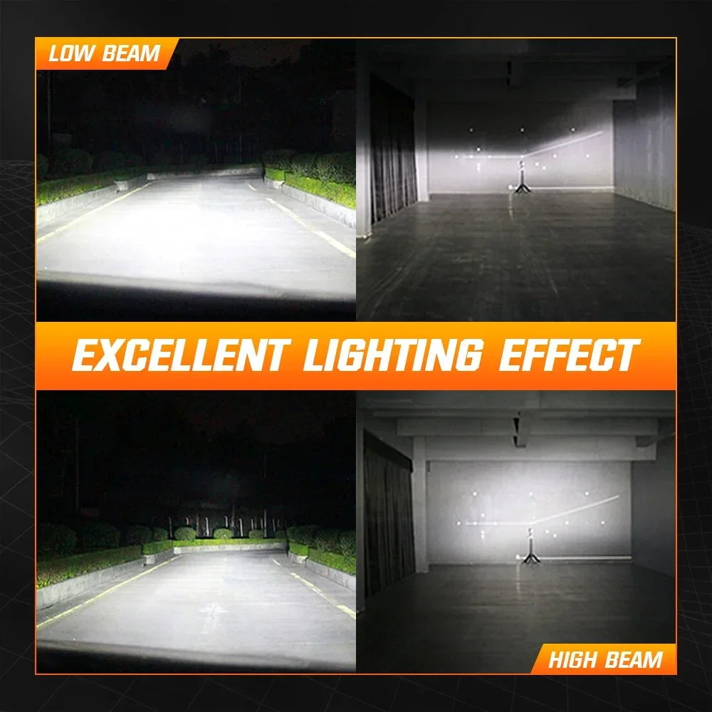 NIGHTEYE H7 35000LM LED Canbus H4 H11 H8 H9 9005 HB3 9006 HB4 Super Bright Car Lights 80W 6500K White Mini Size Headlight Bulbs