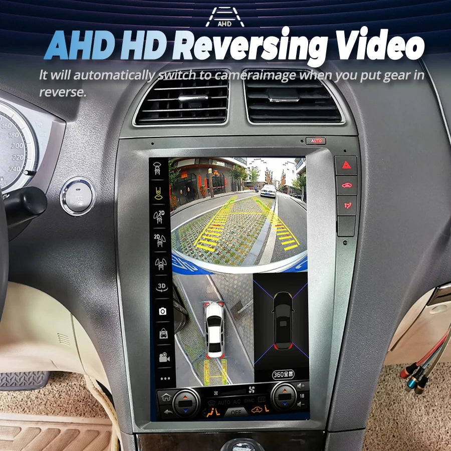 For Lexus ES 350 ES350 2008 2007 Stereo GPS Multimedia Video Player Screen 12.1" Android A | AUTOKITSHOP