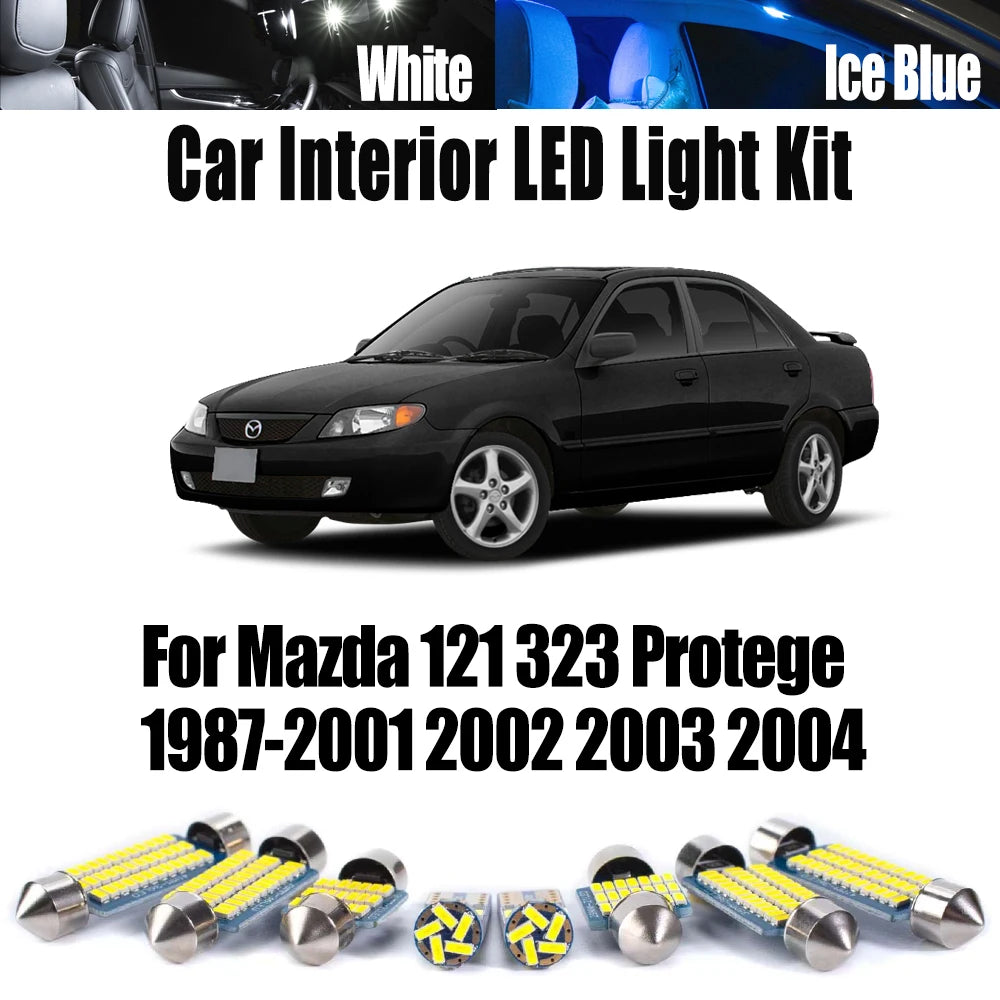 LED Interior Light Kit for Mazda 121 323 Protege 1987- 2001 - Canbus Dome Map Door Trunk Bulbs | AUTOKITSHOP