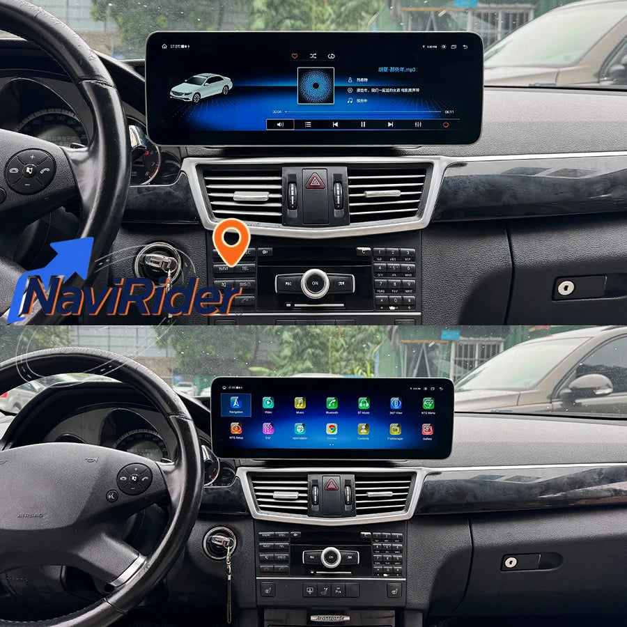 Multimedia Player Screen Wireless CarPlay Android Auto Bluetooth GPS Stereo 14.9" For Merc | AUTOKITSHOP