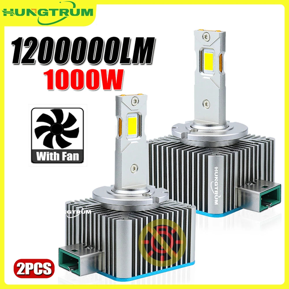 D1S D3S LED CANBUS Headlight HID D2S D4S D8S D1R D2R D3R Plug & Play Led Car Light 1200000