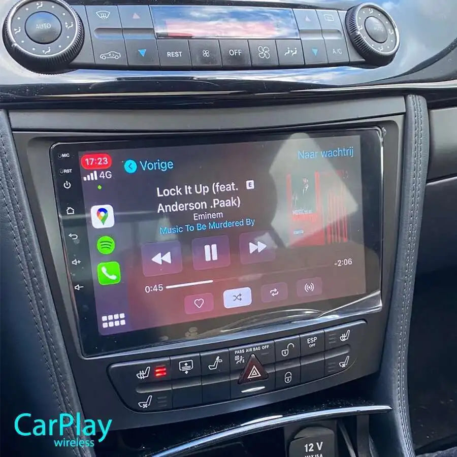 128GB Android 13 AI Voice CarPlay For Mercedes Benz W211 E300 2002-2010 GPS Navigation Mul
