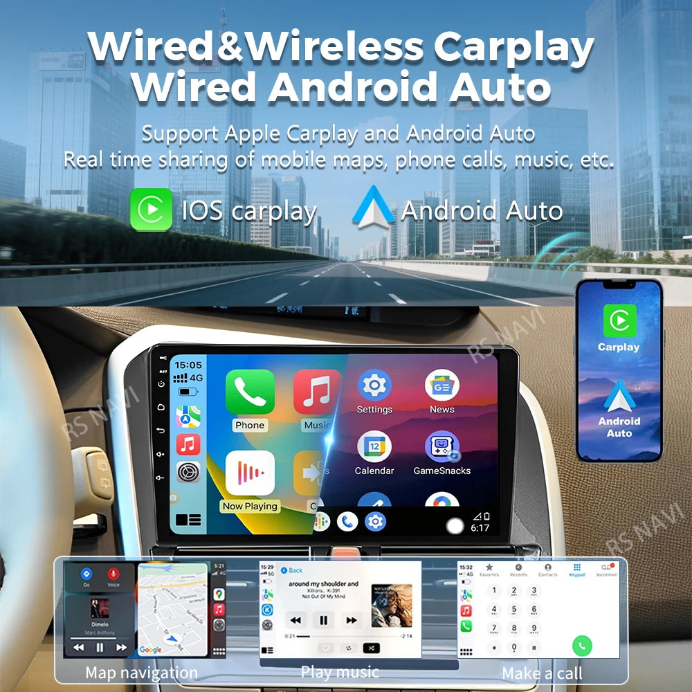 Plug and Play Android 16 For Volvo XC60 2007 2010 2013 2014 2017 2K QLED Stereo Car Radio