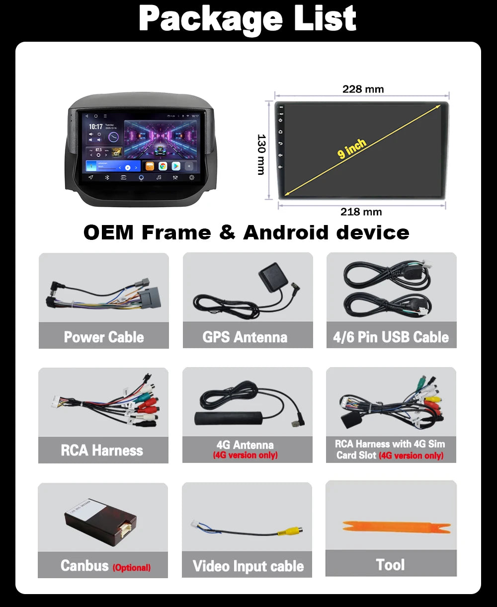 Android 16 Carplay Auto 2K Screen Car Radio Multimedia Player For Ford Ecosport 2013-2017