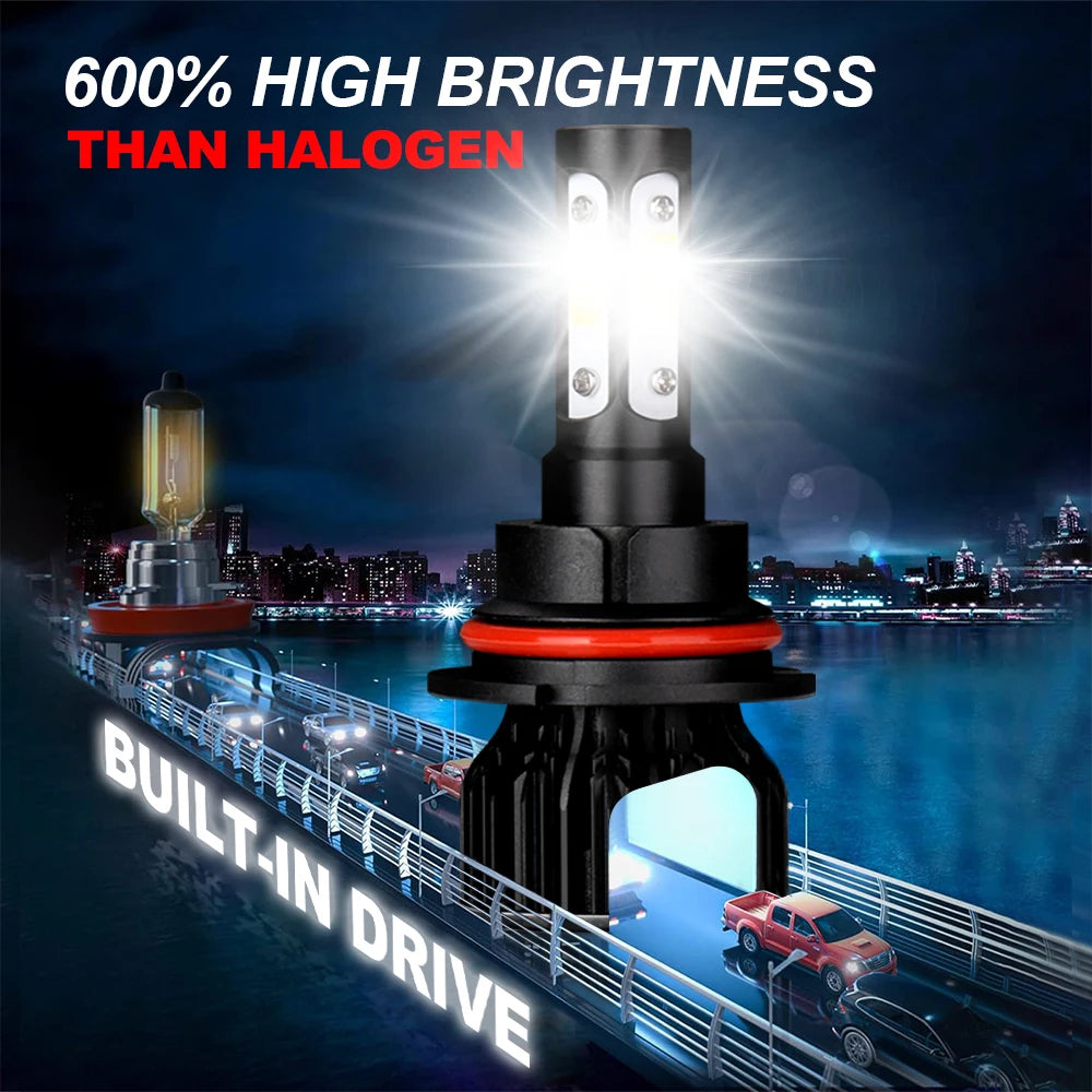 2/4Pcs 30000LM LED Headlight 9007 Car Bulbs 9145 Fog Light Lamp Canbus For Ford F150 1997