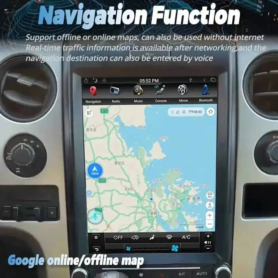 12.1inch For Ford Raptor F150 2013 2014 2015 Android 15 GPS Navigation Multimedia Stereo A | AUTOKITSHOP