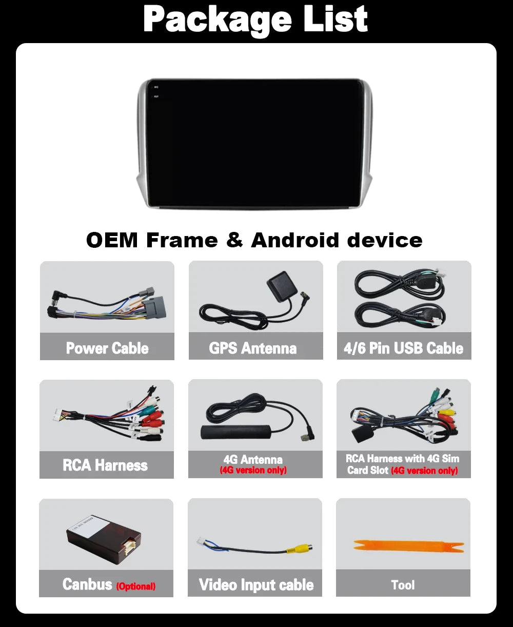 Car Radio For Peugeot 2008 208 Series 2012 - 2018 Android 16 GPS Navigation Carplay Multim
