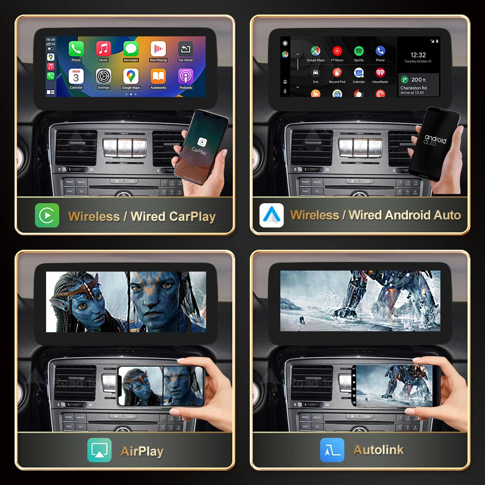 RoadTop For Mercedes-Benz G Class W463 2013-2018 GLC C Class W205 2016-2018 Wireless CarPl