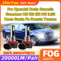 60W Fog Lamps 20000LM LED Fog Lights 12V For Hyundai Creta Genesis Grandeur HG I20 I30 I40