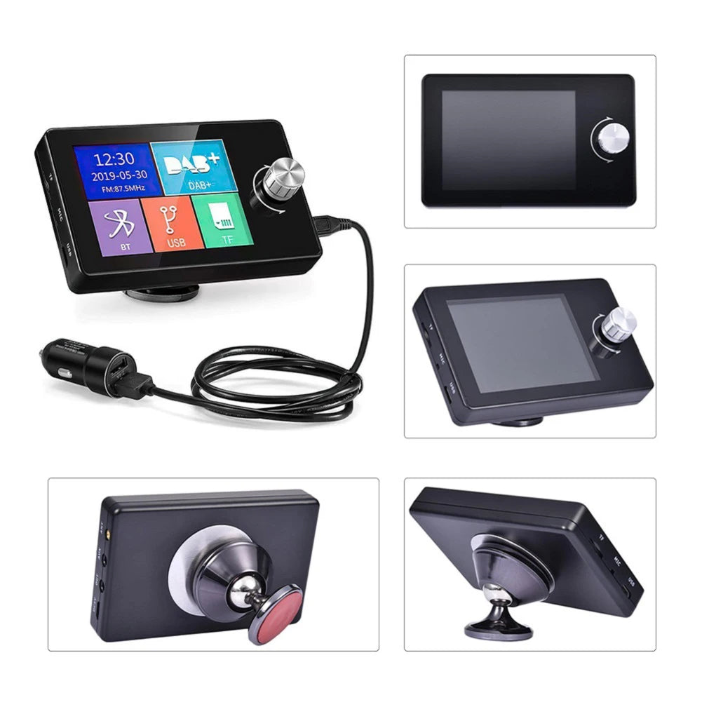 DAB+ Car Digital Radio FM Receiver BT SD TF MP3 Player 2.8 Inch Screen DAB for European Ca | AUTOKITSHOP