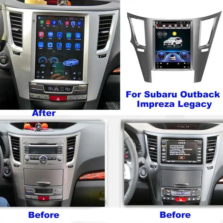 256GB ROM Android 14 Car Radio For Subaru Outback Impreza Legacy 2009-2014 Car Auto Stereo