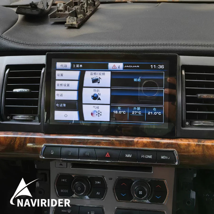Android QLED Screen For Jaguar XF 2008-2015 X250 GPS CarPlay Navigation Autoradio Stereo C