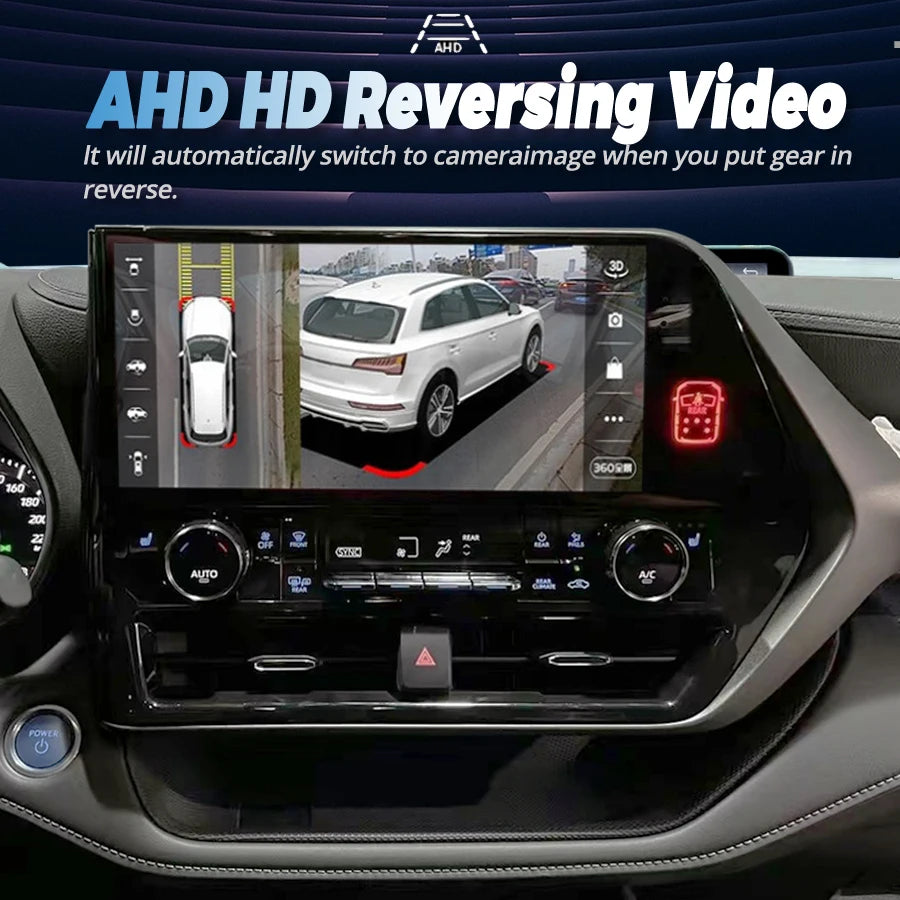NaviRider 12.3 Inch Android 14 Screen Multimedia Video Player For TOYOTA Highlander CROWN  | AUTOKITSHOP