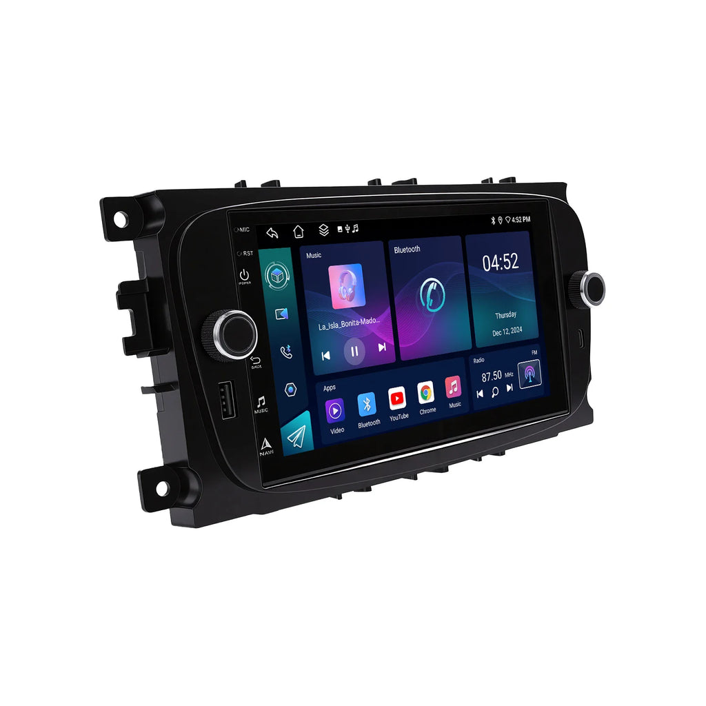 7" Android Car Radio GPS Type-C Wireless CarPlay Android Auto for Ford Focus 2005-2013 - Bluetooth Steering Control