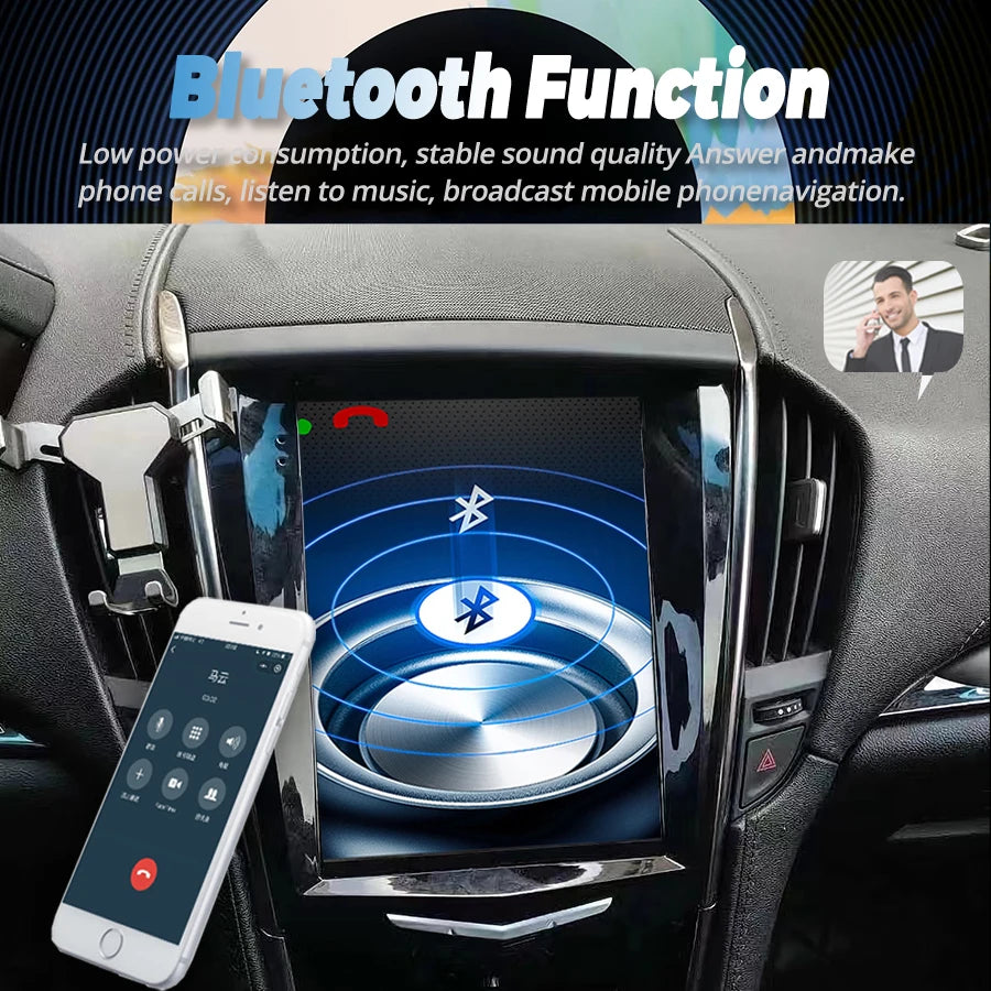 Android Screen Radio For Cadillac ATS XTS CTS SRX 2013 2015-2018 Car Multimedia Video Play