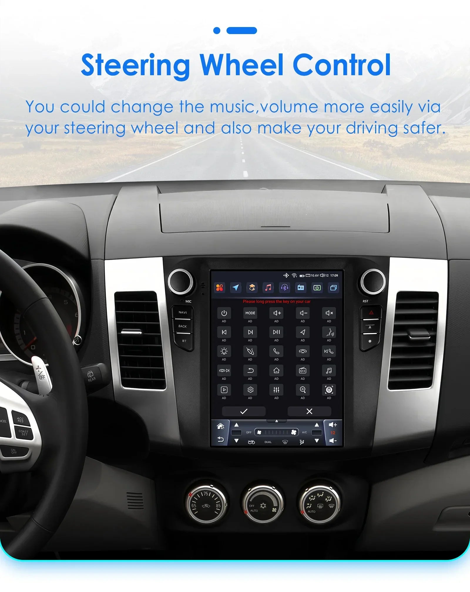 9.7"Android 13 For For Mitsubishi Outlander Xl 2 2008-2011 Autoradio multimedia player 4G