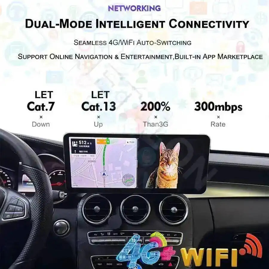 Carplay Stereo Multimedia For Mercedes Benz A B C V E G Class GLC GLA CLA CLS GLK GLE Play | AUTOKITSHOP