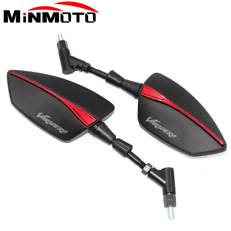 For Honda XL1000 Varadero ABS Motorcycle Adjustabale Side Rearview Mirrors - Automotive LED Light