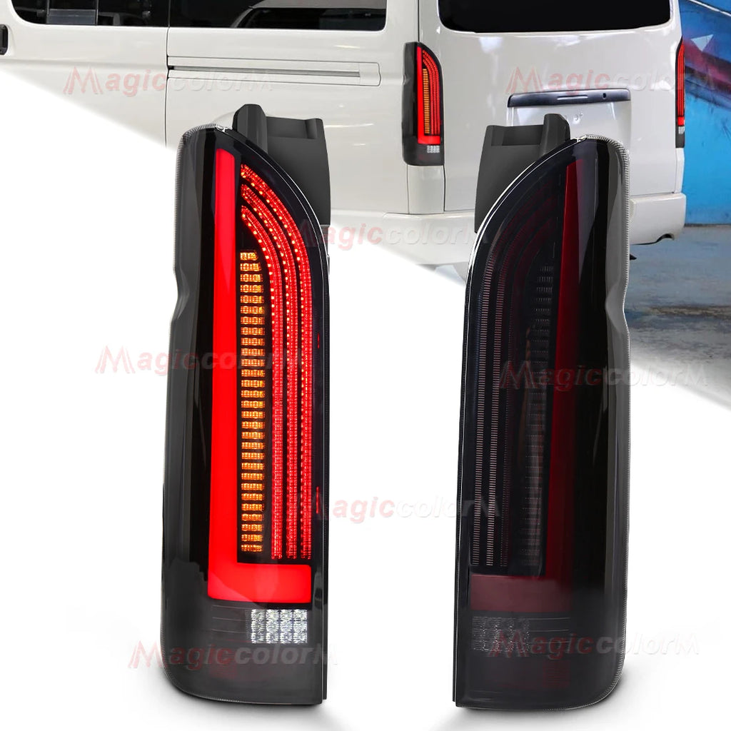 For Toyota Hiace 2005 2006 2007 2008 - 2015 2016 2017 2018 Car Tail Lamps LED Driving Turn | AUTOKITSHOP