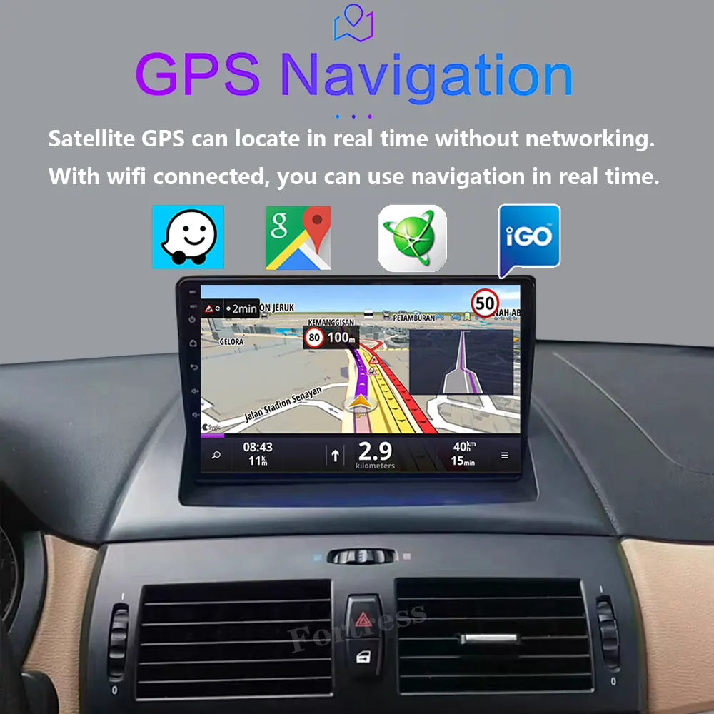 Android 16 Car Radio For BMW X3 E83 2004-2012 GPS CarPlay Multimedia Player no 2din Carpla